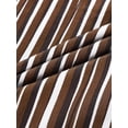 thumbnail image 6 of MODA NOVA Big & Tall Men's Summer Striped Shirts Short Sleeves Button Down Beach Shirt, 6 of 6
