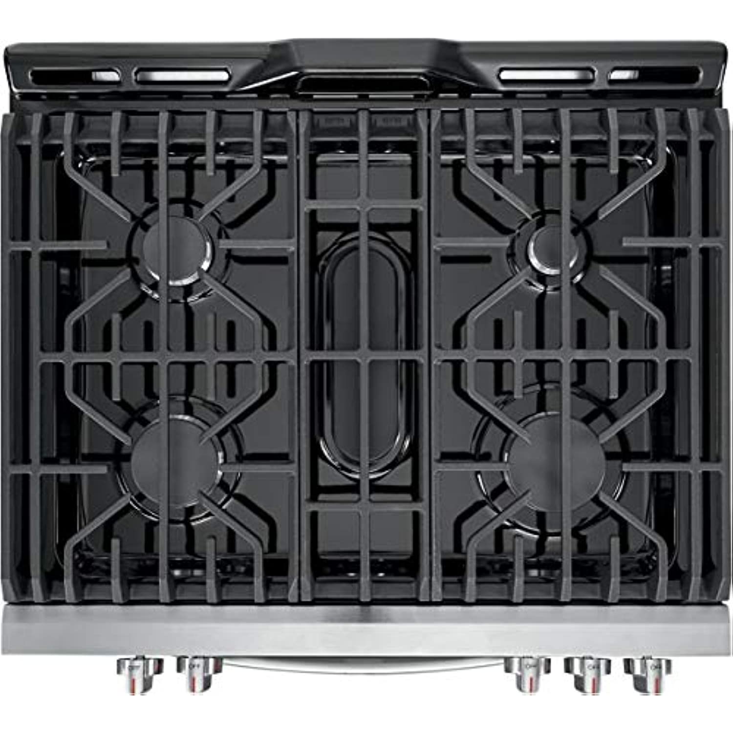 Frigidaire FGGH3047VF 30" Gallery Series Gas Range with 5 Sealed Burners, griddle, True Convection Oven, Self Cleaning, Air Fry Function, in Stainless Steel - image 4 of 10