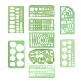 thumbnail image 1 of Linyer 1 Set Circle Stencil Plastic High-quality Convenient Use Eye-catching Templates for Drafting Exquisite Appearance Long Lifespan Type 7, 1 of 5