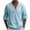 Sky Blue, variant on ZCFZJW Mens Casual Button V Neck Henley Shirts Big and Tall Regular Fit Solid Color Long Sleeve Cotton and Linen T-Shirts Lapel Collar Pullover Tops Beige M