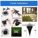 thumbnail image 3 of 8 LED Underground Lights Warm Solar Lawn Lights Landscape Lights, 3 of 4