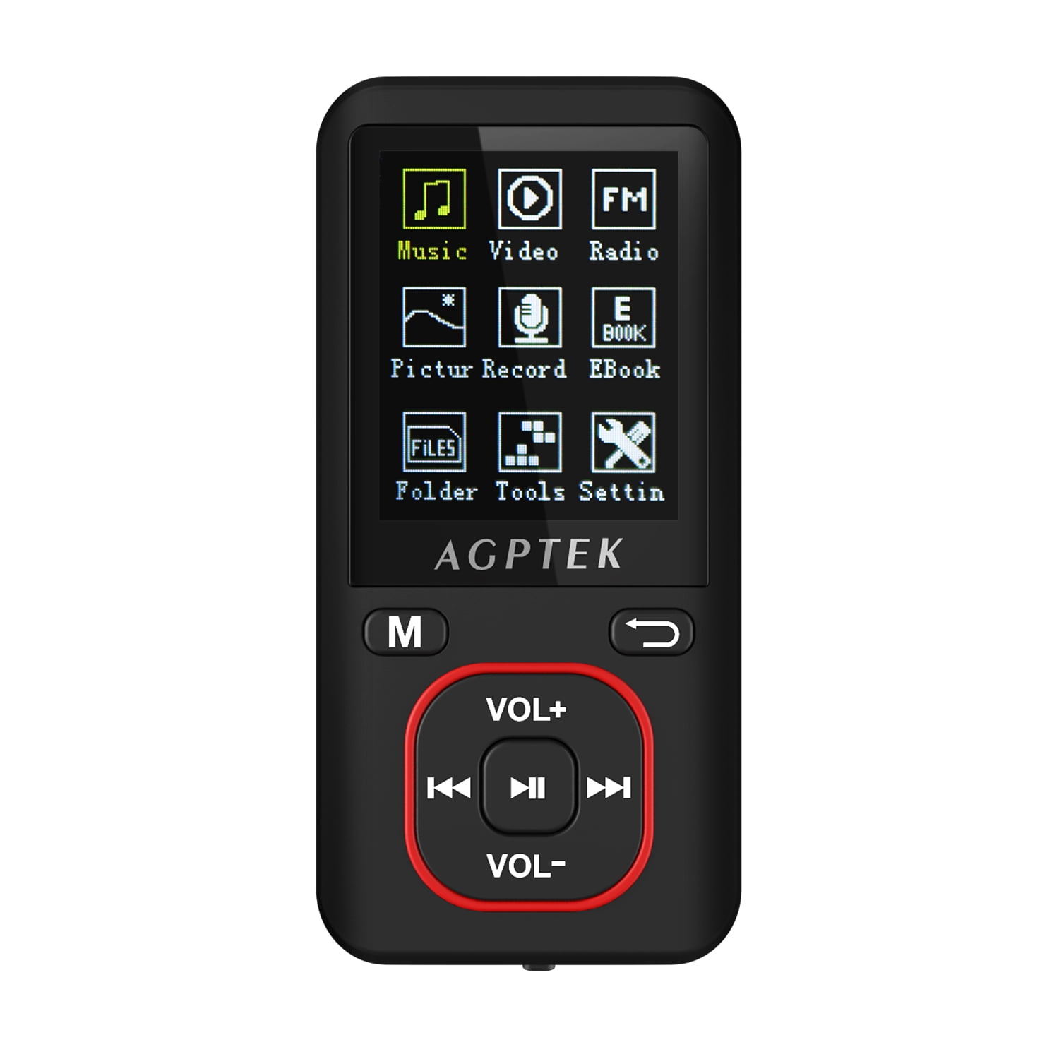AGPtek MP3 Music Player Latest Version 8 GB 70 Hours Playback Lossless