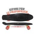 thumbnail image 4 of Patineta Cruiser Penny Negra Reposapiés Antiderrapante LAVIGA Llantas Rojas Plástico Resistente, 4 of 5