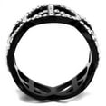 thumbnail image 4 of Womens Black Ring Anillo Para Mujer Stainless Steel Ring with Top Grade Crystal in Clear Angela, 4 of 4