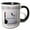 Black/White, variant on 3drose, I Promise to Protect You Always Quote with Couple Cuddling, 11oz Two-tone Red Mug