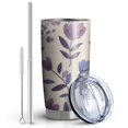 thumbnail image 2 of 20 Oz Pioneer Flower Coffee Tumbler Double Wall Insulated Stainless Steel Water Bottle | Metal Reusable Thermoses Flask with Cup Cap | Leak & Sweat Proof with Anti-Dust Lid, 2 of 7
