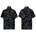 thumbnail image 5 of HAPPY BAY Men's Vacation Beach Shirts Casual Short Sleeve Button Down Shirts Hawaiian Shirt for Men M Black, Bamboo Floral, 5 of 5
