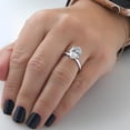 thumbnail image 4 of Pompeii Certified 2.18CT Platinum Oval Diamond Engagement Ring Lab Grown (G,VS2), 4 of 7
