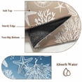 thumbnail image 6 of Round Rug 4Ft Washable Non-Slip, Blue Brown Ombre Coastal Circle Area Rugs for Living Room Bedroom, Sea Nautical Summer Beach Starfish Coral Indoor Floor Mats Carpet Runner for Home Decor Aesthetic, 6 of 8