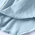thumbnail image 4 of hoksml Women's Denim Shacket with Hood, Long Sleeve Button Down Oversized Top, Relaxed Fit Utility Jacket with Pockets for Daily Casual Outfit, 4 of 8