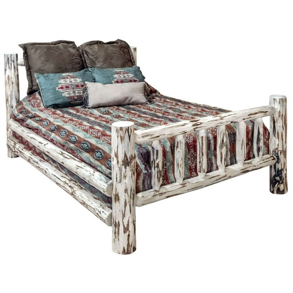 Montana Collection California King Bed, Clear Lacquer Finish