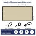 thumbnail image 5 of Privacy Fence Screen Heavy Duty Windscreen Fencing Mesh Fabric Shade Net Cover with Brass Grommtes for Outdoor Wall Garden Yard Pool Deck, 6'x47' Beige, 5 of 7