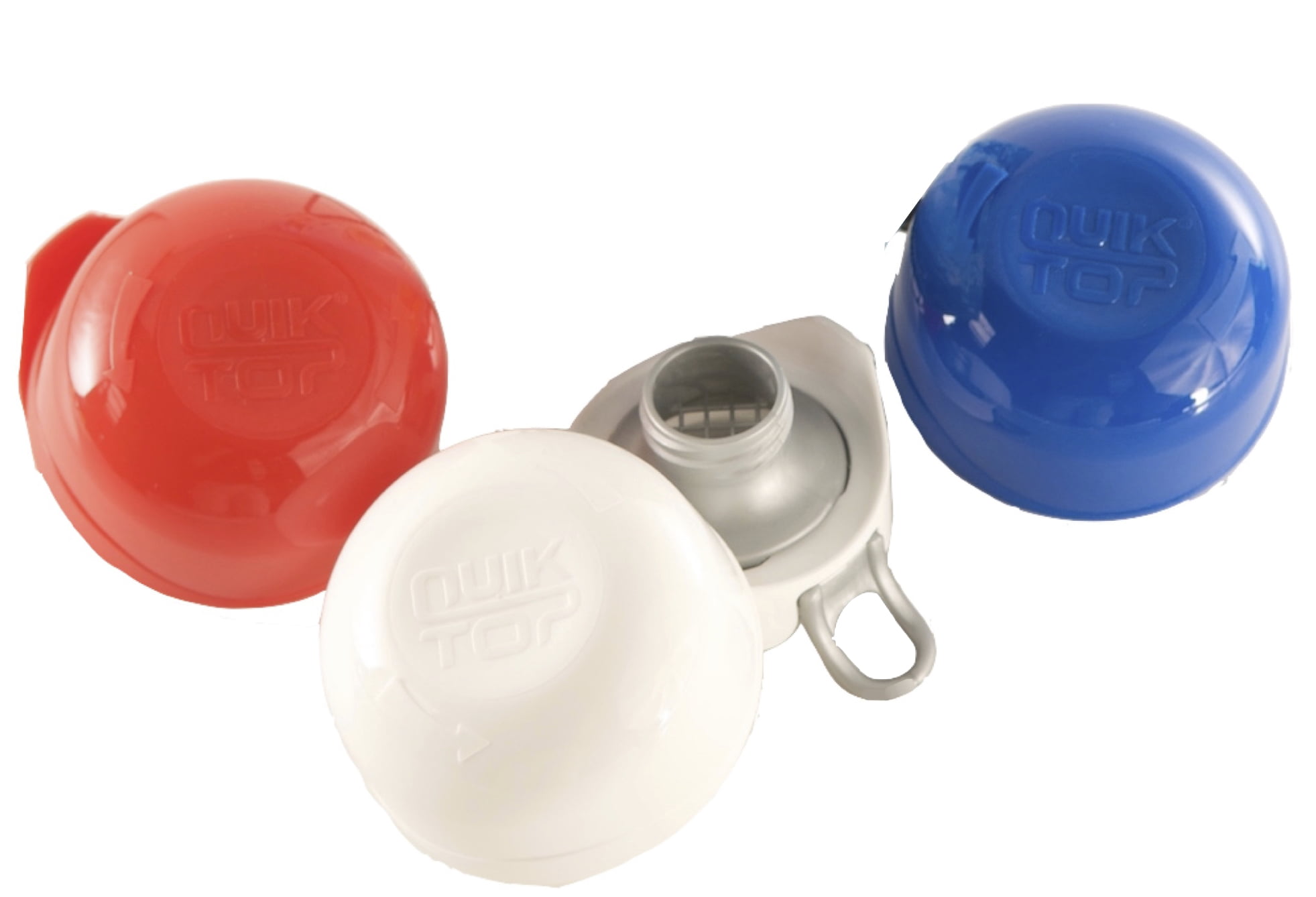 fangst Supplement violinist Compac Quik Top Soda Lid Cover Can Cap Locks in Carbonation, Multi-Function  Cap-Coaster-Cup, Red-White-Blue, 3 Count - Walmart.com
