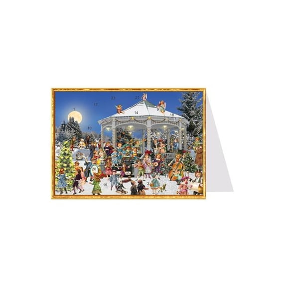 Richard Sellmer ADV40152 4.5 x 6 x 0.1 in. Advent Calendar Postcard Christmas at the Pavillion