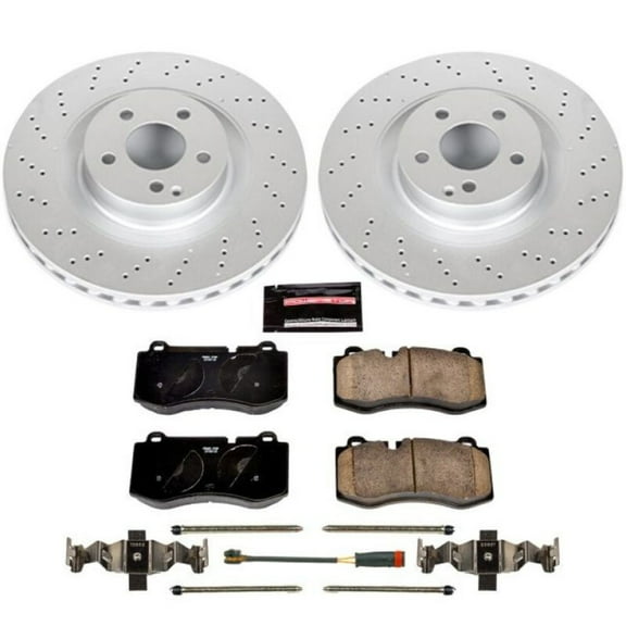 PowerStop Front Geomet Coated Brake Rotor and Pad Kit Fits: MERCEDES-BENZ Select Models CRK6755