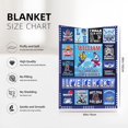 thumbnail image 6 of Custom Ice Hockey Gifts for Teen Boys Girls, Personalized Premium Flannel Blankets Gifts for Hockey Lovers Birthday Christmas Thanksgiving, Hockey Lovers Room Decor (50"×60"-M), 6 of 6