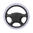 thumbnail image 5 of Cauagu Purple Butterfly Print Car Steering Wheel Cover - Universal Car Accessory for Diverse Cars for Steering Wheel with a Diameter of 14.5"-15", 5 of 7