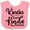 Pink and White, variant on Inktastic Kinda Sweet, Kinda Savage Boys or Girls Baby Bib