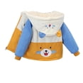 thumbnail image 5 of Gubotare Baby Boy Jacket Girls Fleece Jacket Winter Fuzzy Flannel Chunky Button Down Coat Kids Toddler Long Sleeve Wool Thermal Clothes Size 1T 2T,(Light Yellow 1-2 Years), 5 of 5