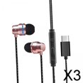 thumbnail image 1 of BELOVING Écouteurs Intra-Auriculaires Filaires USB Type-C Universels 3x avec Micro Intégré 3 Pcs, 1 of 6