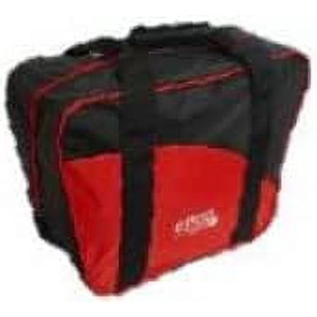 EPCO BuyBocceBalls Listing - 2 ball (with shoes) Aurora Soft Pack Bowling (Candlepin or Duckpin) Ball Bag - Black & Red