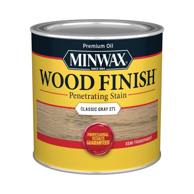 Minwax Wood Finish, Classic Gray, 1/2 Pint - Walmart.com