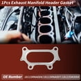 thumbnail image 2 of 1 Pc Junta del Colector de Escape para Honda Civic 2006-2015 Junta de Escape del Colector No. 18115RNA004/18115RNA007/181155K0004, 2 of 6