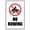 Warning Sign 4, variant on No Right Turn Tin Sign - 8"x12" Vintage Metal Warning Sign, Traffic Rule Decor for Home Farm Bar Coffee Shop Club Street Road Intersection