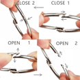 thumbnail image 4 of Bookbinding rings 2 inch office loose leaf ring20 pack nickel plated silver, 4 of 5