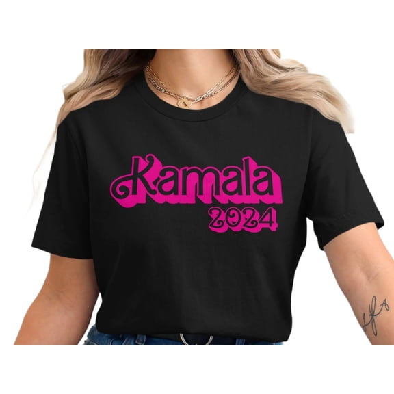 Kamala 2024 Bold Statement Graphic Design T-Shirt (3XL, Black)