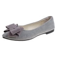 thumbnail image 3 of Women's Pointed Toe Knit Mary Jane Ballet Flats for Office Casual Wear Stretchy Dressy Slip-On Shoes with Arch Support, 3 of 7