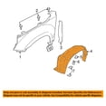 thumbnail image 3 of For 06-13 Grand Vitara Front Splash Shield Inner Fender Liner Panel Driver Side, 3 of 5