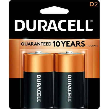 CopperTop Alkaline D Batteries 2/Pack
