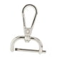 thumbnail image 4 of Cierres giratorios de langosta, cierres para bolsos, accesorios de cuero PU, cierres para llaveros, ganchos giratorios, clips de gatillo para correas , Plata de 25 mm 25mm Plata, 4 of 8