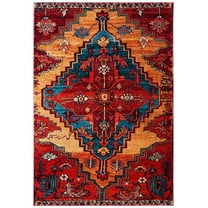 SAFAVIEH Vintage Hamadan Erksine Oriental Area Rug, Red/Blue, 8' x 10'