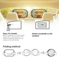 thumbnail image 4 of KUIFORTI Highland Cow Car Window Shade for Baby Car Side Window Sun Shade, 2 Pieces Universal Automotive Window Sunshades Privacy for Truck, Car, SUV, Sedan, 4 of 6