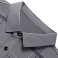thumbnail image 6 of YSUEJPF Mens Plaid Dress Shirts Business Casual Button Long Sleeve Work Shirts Collared Comfy Golf Shirts with Chest Pocket, 6 of 8