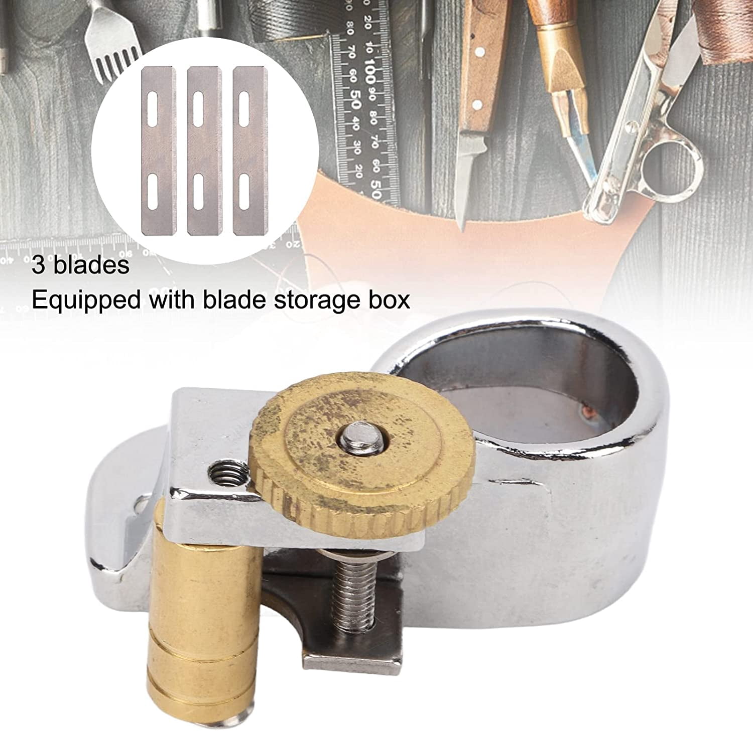 RVKXHD Leather Lace Cutter, Australian Strander Belt Cutting Machine, Leather Australian Strander, Belt Cutter Tool, Leather Strip and Strap Cutter, Leathercraft Hand Cutter