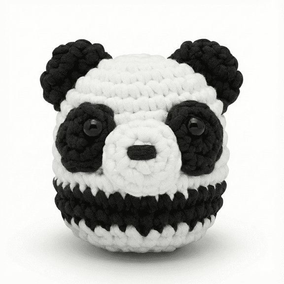The Woobles Beginner Crochet Amigurumi Kits - Bao Bao the Panda