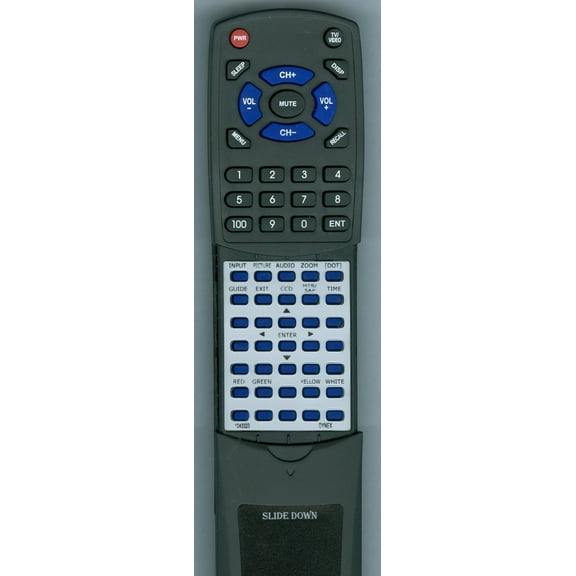 Replacement Remote for DYNEX 1043323, RT1043323, EN21638D, DX-LCD19, DXLCD19