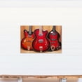 thumbnail image 4 of Creative Products Three Red Guitars 24x36 Canvas Wall Art, 4 of 5