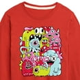 thumbnail image 3 of Instant Message - Monster Doodle - Toddler & Youth Long Sleeve Graphic T-Shirt, 3 of 6