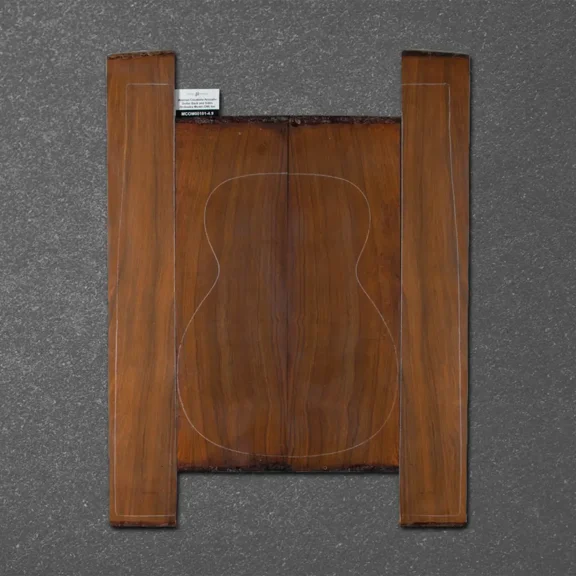 Mexican Cocobolo Acoustic Guitar Back and Sides Orchestra Model (OM) Set – MCOM000101-4.9