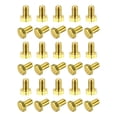 thumbnail image 1 of Unique Bargains Brass Hex Bolts, M6x10mm 30 Pack Fully Thread Grade 4.8 Machine Screws, 1 of 4