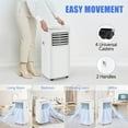 thumbnail image 3 of Sotoplay 8500 BTU Portable Air Conditioners,4 In1 Air Conditioner with Remote Control,Portable AC Cooling Range up to 3650 Sq.ft with 24-Hour Timer, Windows Kit,Brush,White, 3 of 9