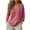 #238-Pink, variant on AUNVITO Women's V-Neck Shirt Long Sleeve Casual Fit Pullover Top Casual and Fashionable