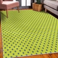 thumbnail image 3 of Polka Dots Decorative Rug, Tiny Little Retro Circles Vintage Style Geometric Round Motifs Composition, Quality Carpet for Bedroom Dorm and Living Room, 6 Sizes, Yellow Green, by Ambesonne, 3 of 4