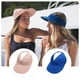 thumbnail image 2 of Sombreros deportivos con visera para mujer, gorra de béisbol vacía con protección UV, sombreros para el sol para mujer, tenis de playa, correr al aire libre, 2 of 8