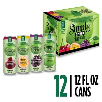 Simply Spiked Limeade Variety Pack, 12 Pack, 12 fl oz Aluminum Cans, 5.0% ABV