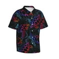 thumbnail image 2 of JUNZAN Sea Turtle Pattern Hawaiian Shirt for Men,Summer Beach Casual Short Sleeve Button Down Shirts-Small, 2 of 9